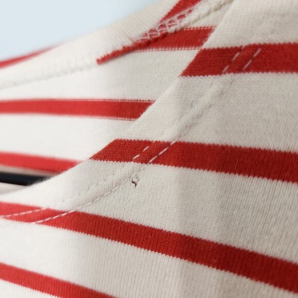 Kule Wavemade Stripe Organic Cotton Long Sleeve Tee Poppy, S - Picture 12 of 12